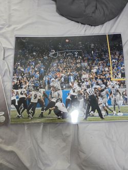 #9 kicker Justin Tucker auto