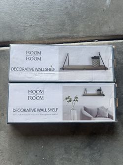 Two Decorative Wall Shelves