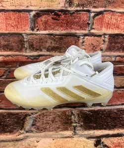 Adidas Freak Carbon 20 Boost White Gold Metallic Football Cleats Mens Size 11.5
