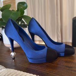 Rare Chanel Pearl Heels Size 39