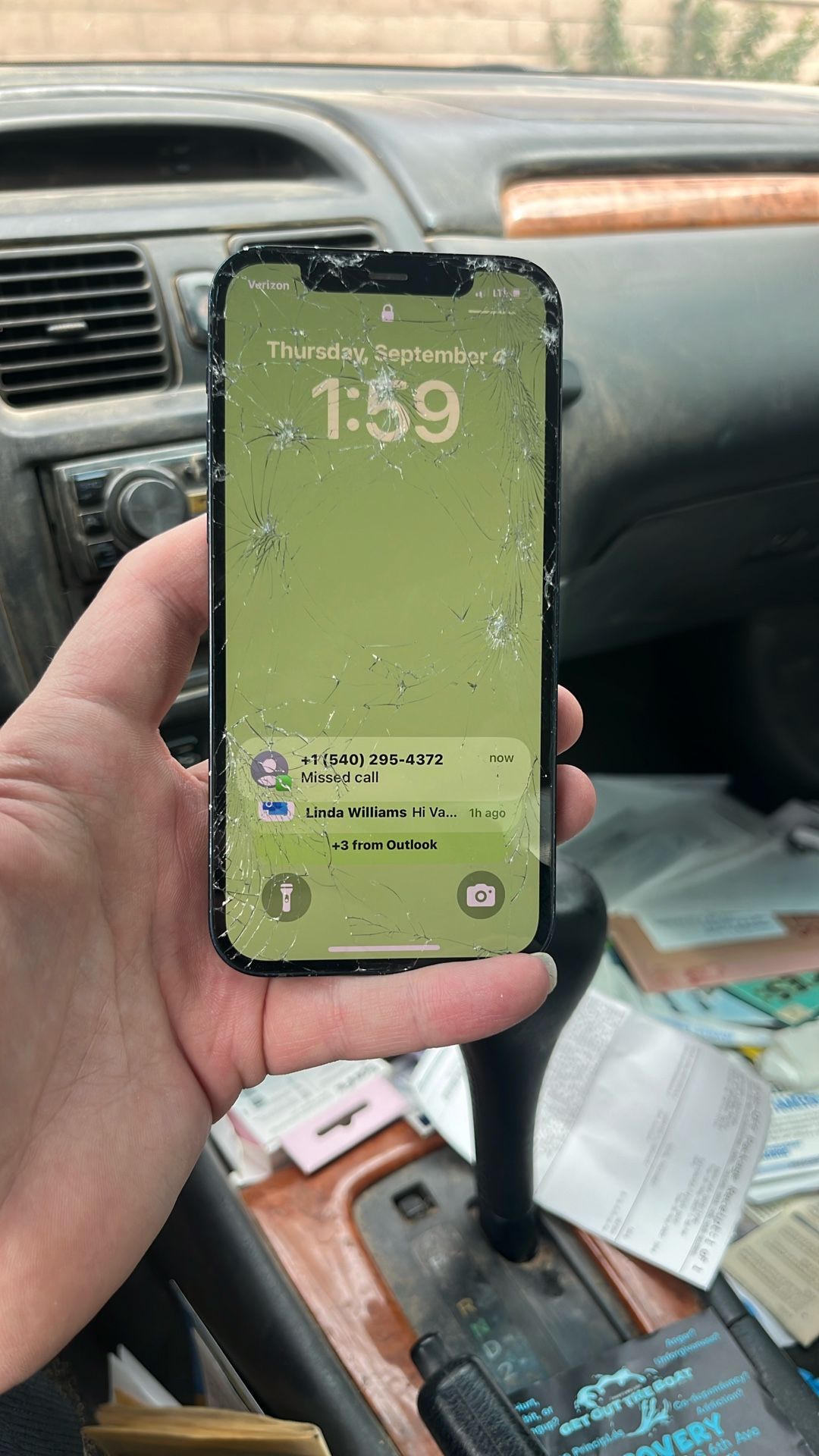 Cracked , Locked  I Phone 12 $70 OBO 