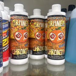 Orange, chronic glass cleaner