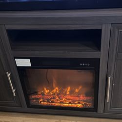 TV Console Fireplace 