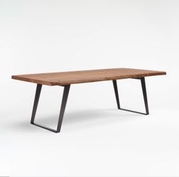Crate&Barrel - Yukon 92" Warm Acacia Live Edge Solid Wood Dining table