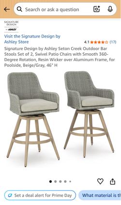 Signature bar stools by Ashley