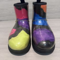 UGG Rain Boots Mini Party Spots Size 7