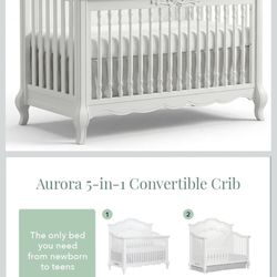 Evolur Aurora 5in 1 Crib