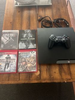PS3 slim and call of duty games
