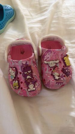 Crocs size 4 hello kitty