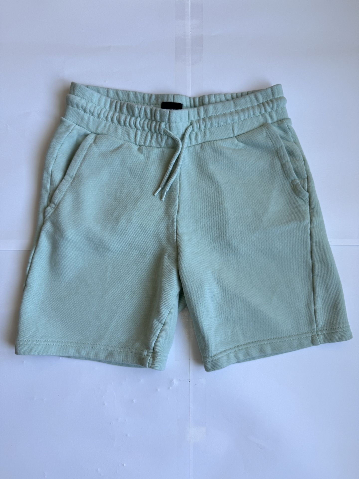 Mens H&M Classic Athletic Cargo Shorts Lime Green Size Small