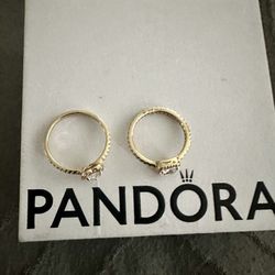 14 Karat  GoldPandora Diamond Rings