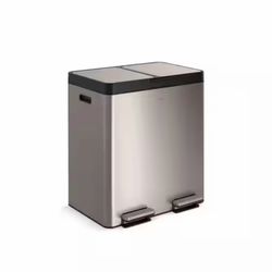 KOHLER 82L Stainless Steel Dual-Bin Step Trash Can