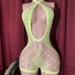 Exotic Dancer Fishnet Stripper Dancewear Outfits