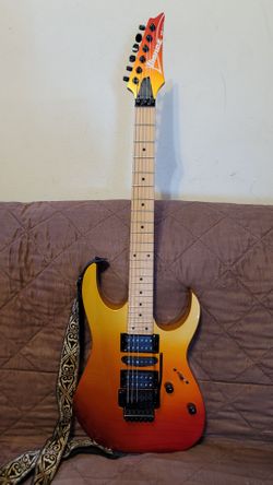 IBANEZ RG470MB 1P-01 MADE IN INDONESIA IN AUTUMN FADE METALLIC COLOR SOLID BODY ELECTRIC GUITAR.