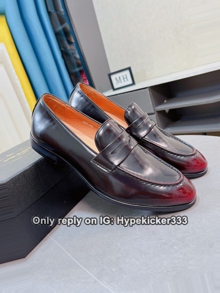 Prada leather PDPD dress shoes clean and neat