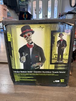 Life Size Candy Butler Standing Tray Holder