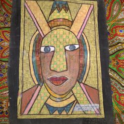 Kayode Buraimoh Stylized Mixed Media Portrait, 2010