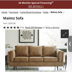 Ashley Furniture - Maimz Sofa Couch and Better Homes and Garden Rug