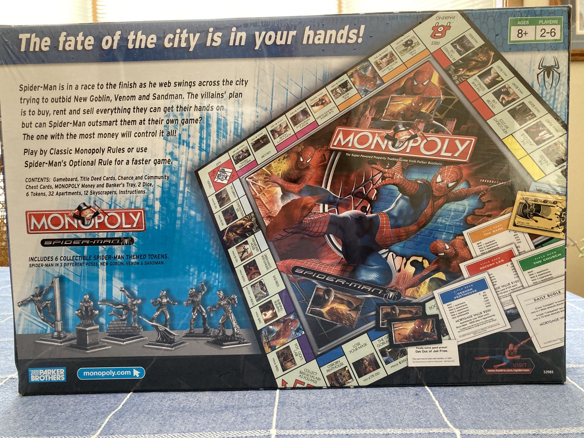 “NEW” Sealed Collectible SPIDERMAN Monopoly Board Game2006 Edition