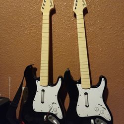 2 rockband guitars for ps3/ps4