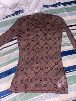 Marine serene  brown mesh top