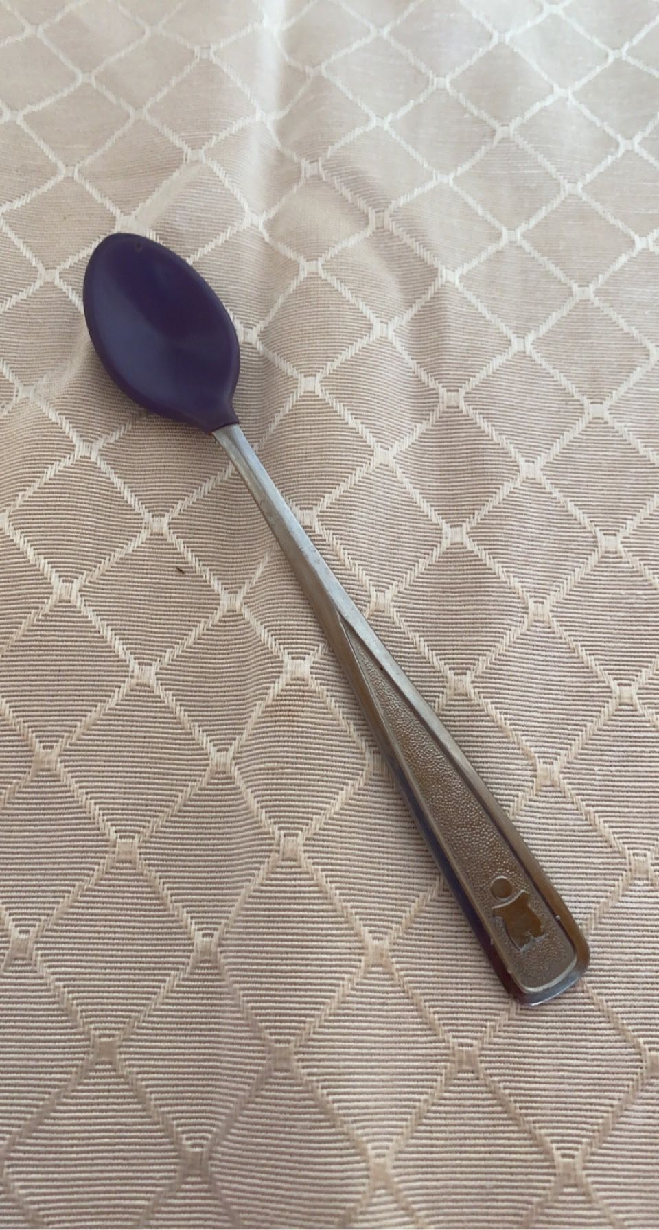 Baby Spoon with Rubber Bowl '80 The First Years Stainless Steel