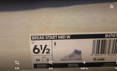 Adidas Break Start Mid W Sneakers Size 6.5