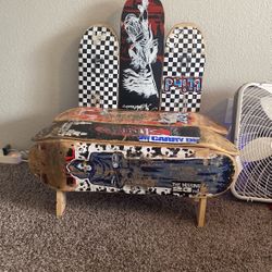 Home Made Skateboard Chair For Youth