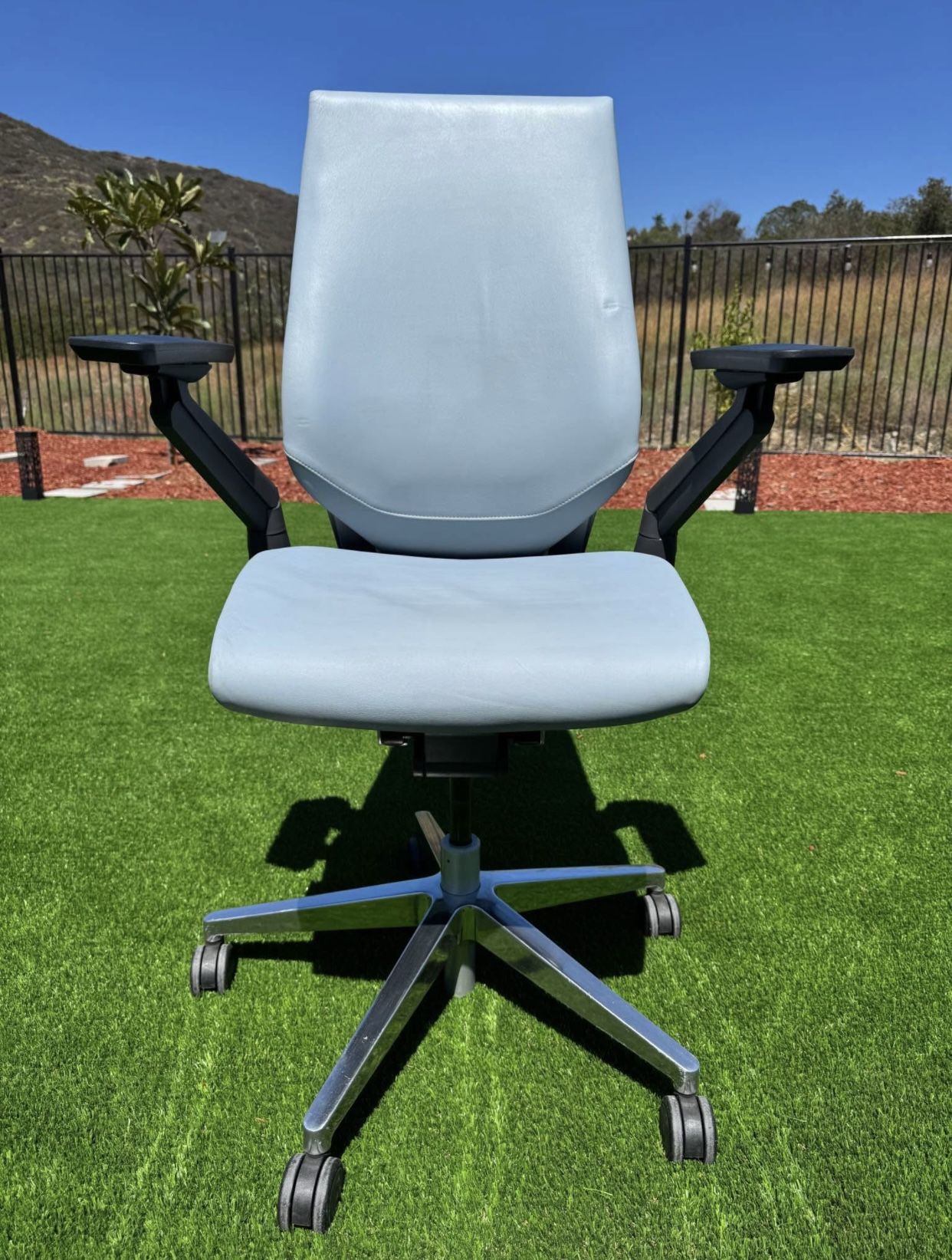 Steelcase Gesture Fully Loaded Model With Polished Aluminum Base Office Chair