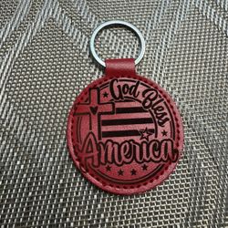 Happy 4th of July from Me (Red Keychain)