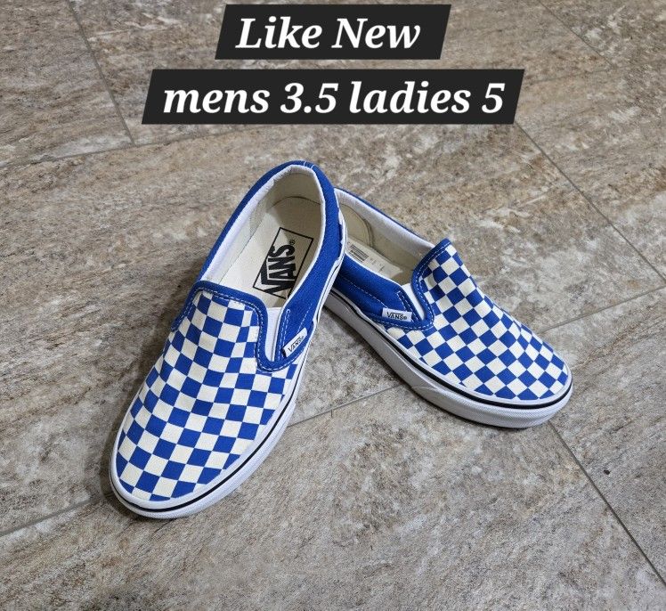 LIKE NEW VANS UNISEX MENS 3.5 LADIES SZ 5