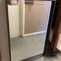 Tall Rectangular Gold Frame Mirror  SKU  76N9EJ