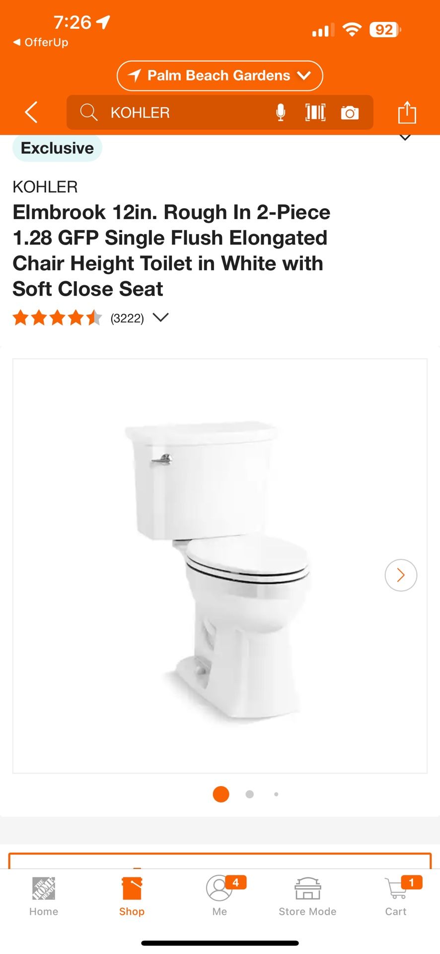 Kohler Toilet For Sale
