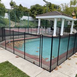 Removable Pool Fence And Safety Net Cover