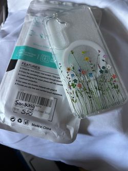 Samsung S25 Clear Floral Phone Case