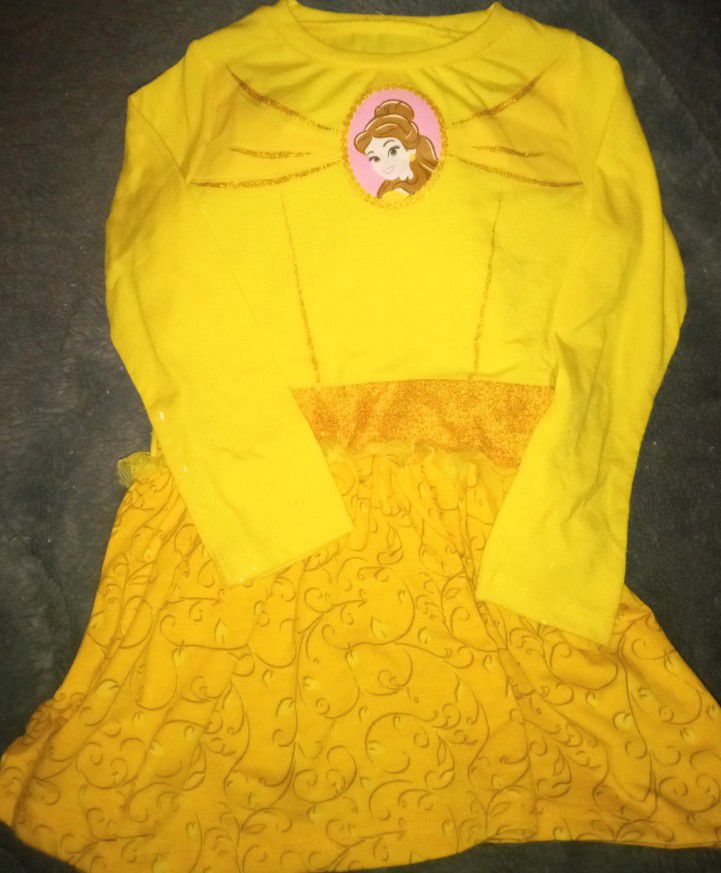 Disney Princess - Belle Dress - Size 2T-4T