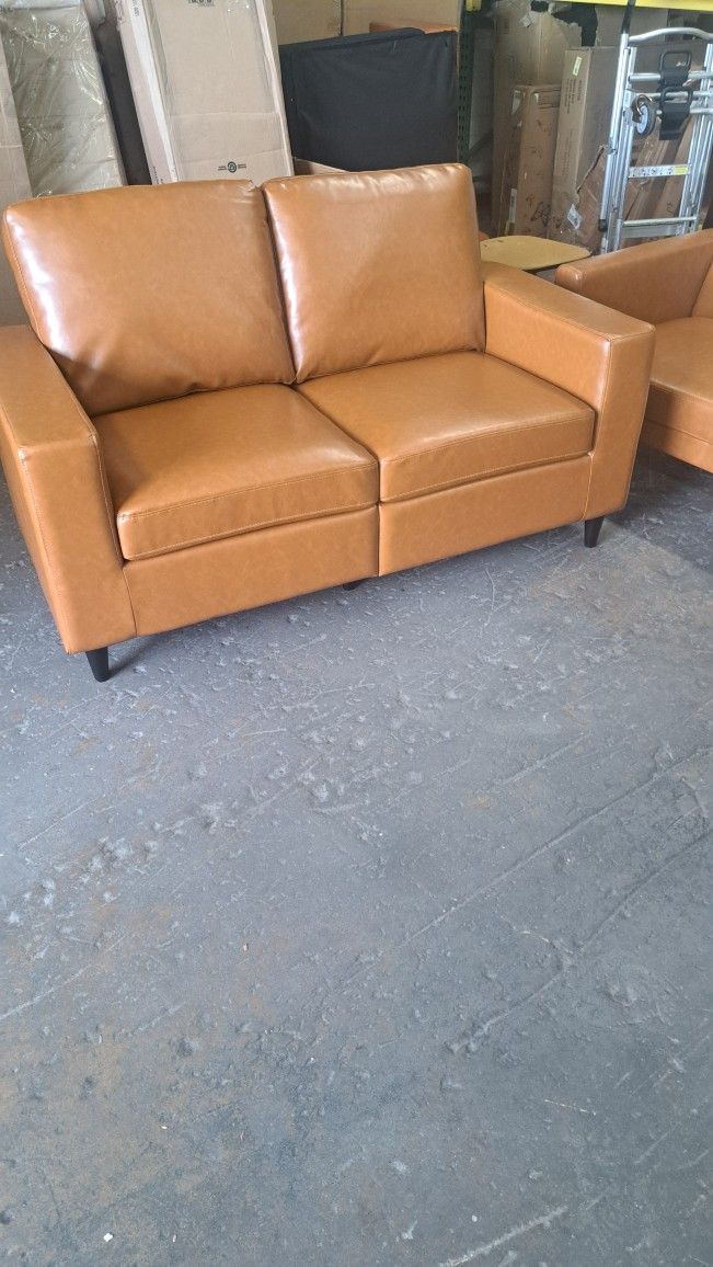 New Faux Leather Sofa See Pictures For Dimensions 