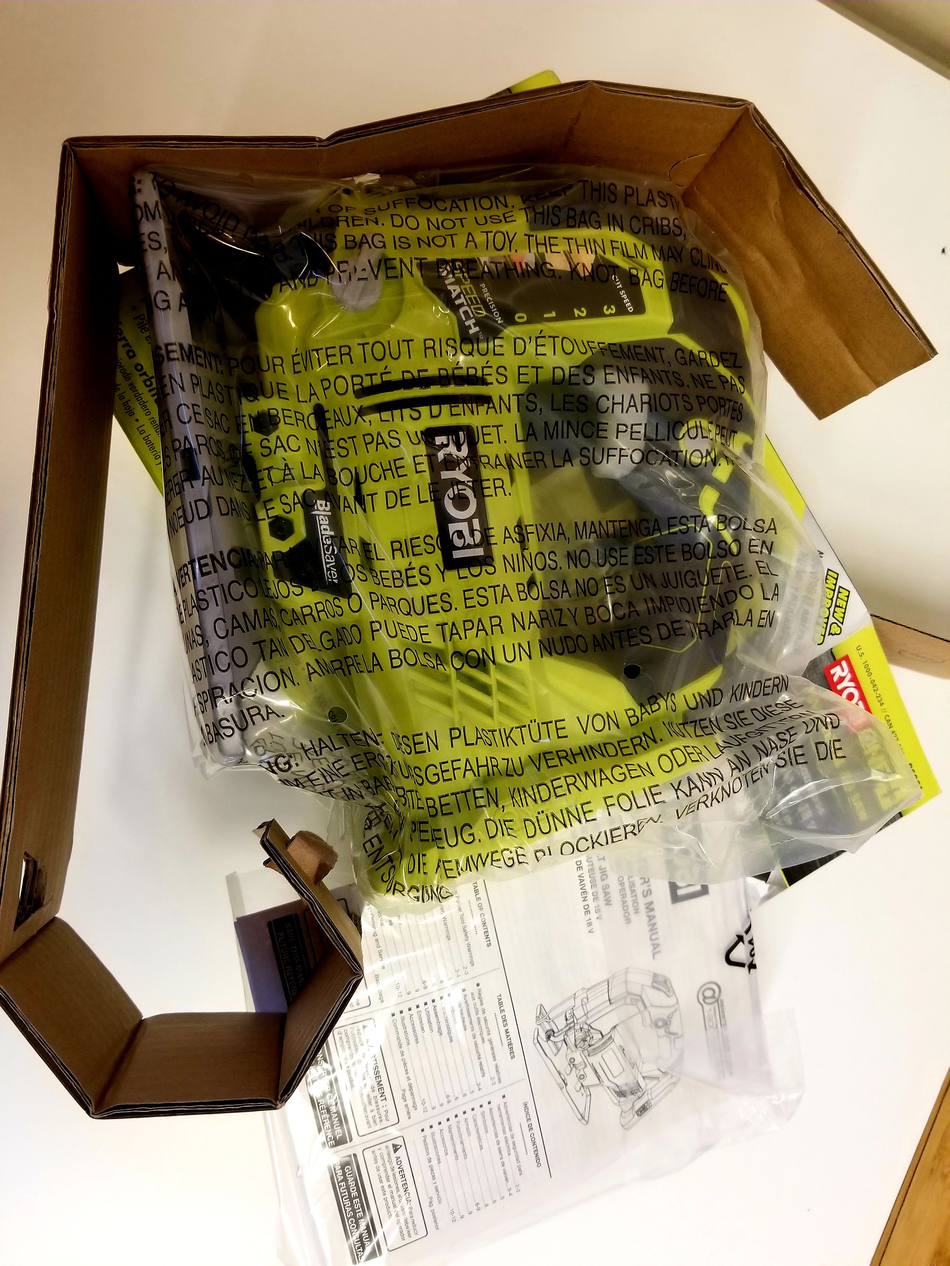 Ryobi P5231 18-Volt ONE+ Orbital Jig Saw, Newly Upgraded from P523 (Tool-Only)