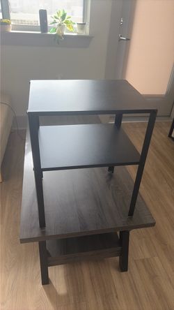 Metal nightstand