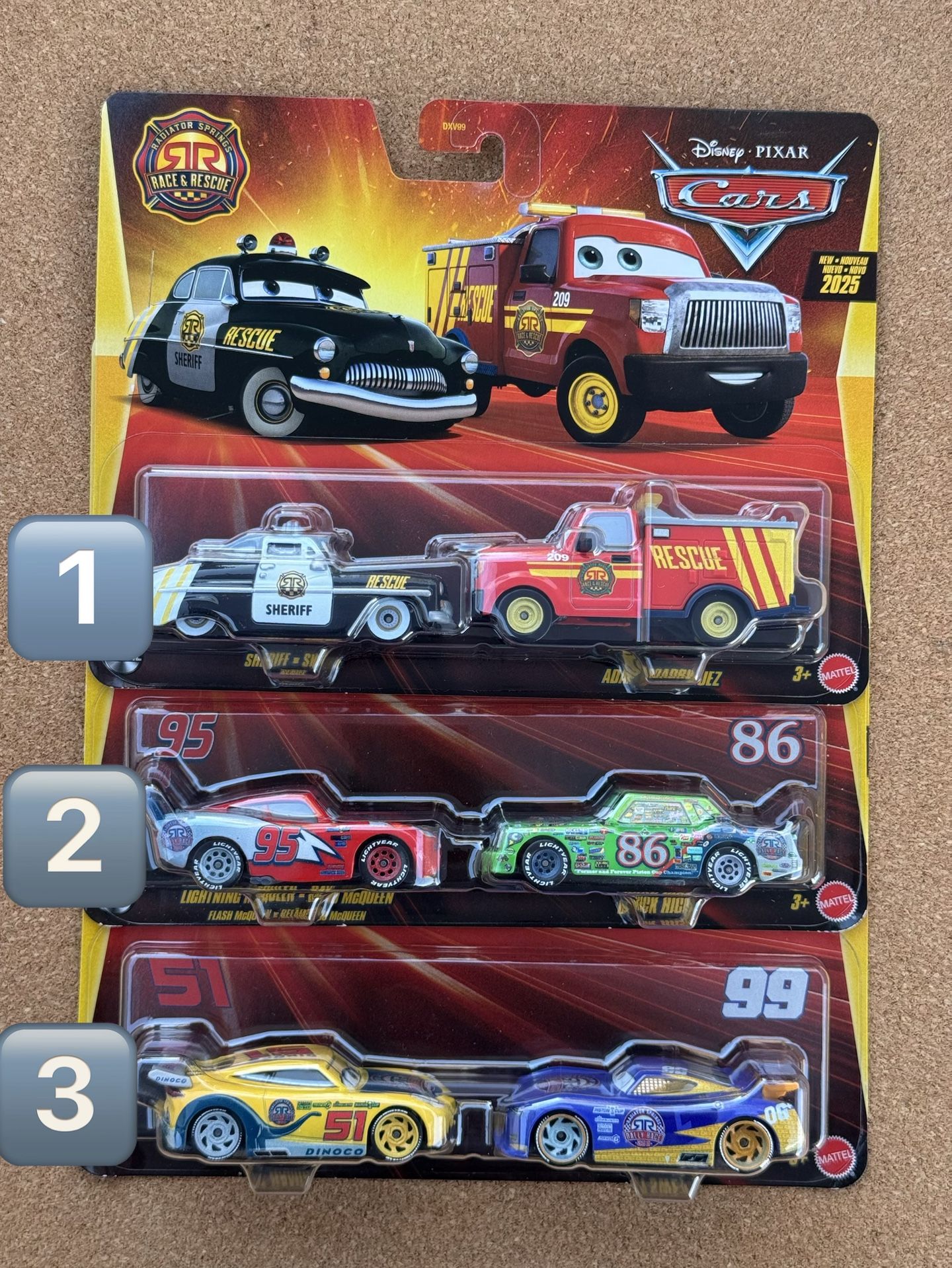 Disney Pixar Cars Race &  Rescue 2-Pack