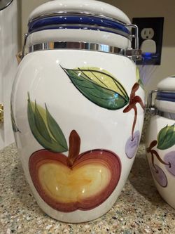 Beautiful Ceramic Airtight Set of Canisters