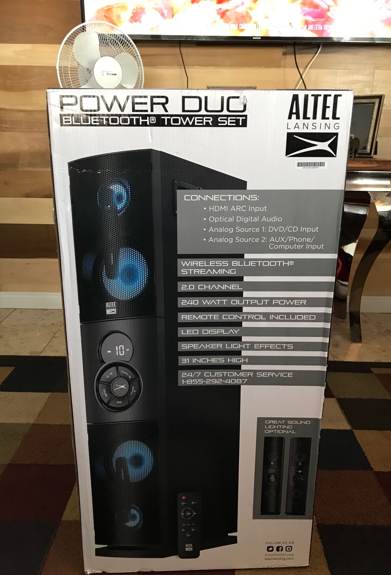Altec Lansing Power duo Bluetooth tower set