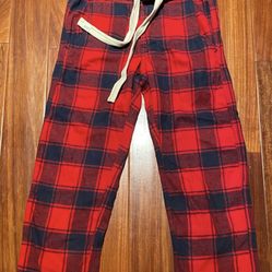 Men MAbercrombie AF fleece Men Pants Xmas Christmas plaid Flannel fleece