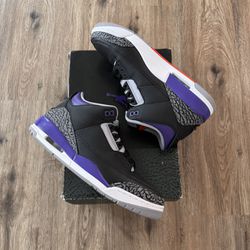Jordan 3 Retro 'Court Purple'