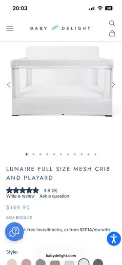 Baby delight full crib