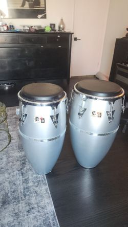 Congas Lp silver whit Gliter