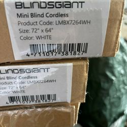 Cordless Mini Blinds 72 × 64      $10 Each Or $15 For 2