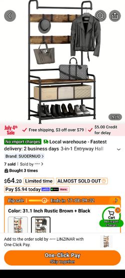 Clothes And Shoe Rack