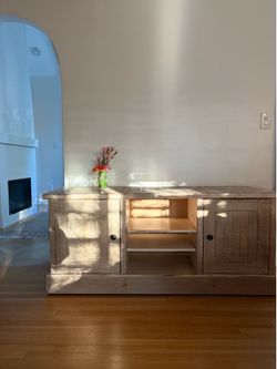 White oak Media console / TV stand