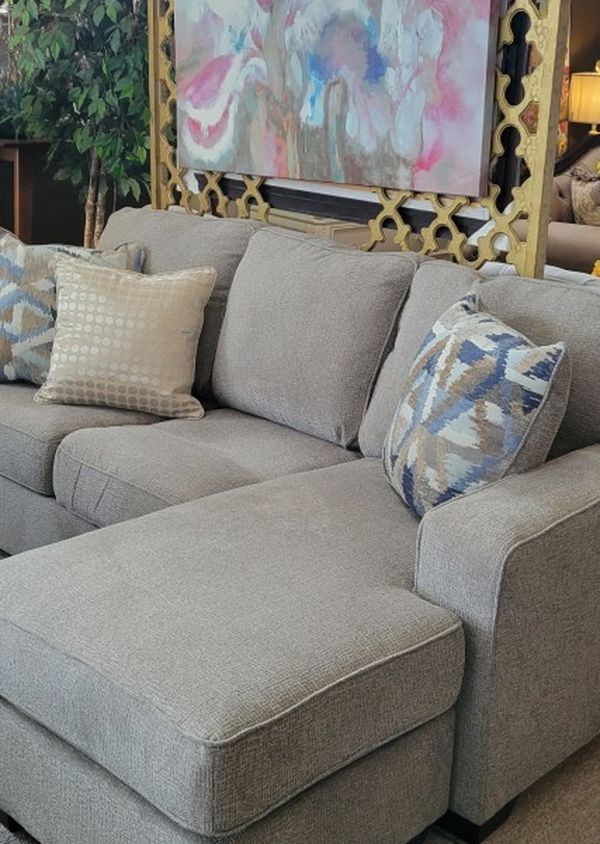 Reversible Grey Sofa Chaise (Sectional)